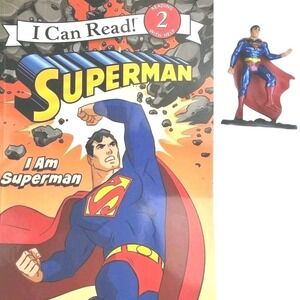 DC Comics Superman I Am Superman I Can Read Level 2 Book and Figure Set 2009